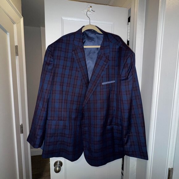 Oak Hill Other - Oak Hill 4XL Blazer Navy Plaid